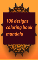 100 designs coloring book mandala