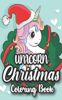 Unicorn Christmas Coloring Book