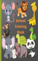 Cute Animals Coloring Book for Kids