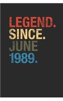 Legend Since June 1989
