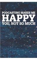 Podcasting Makes Me Happy You, Not So Much