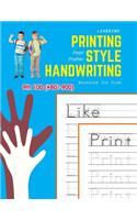 Learning Printing Style Handwriting Workbook for Kids