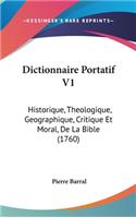 Dictionnaire Portatif V1