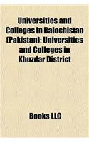 Universities and Colleges in Balochistan (Pakistan: Universities and Colleges in Khuzdar District(English)