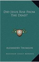 Did Jesus Rise from the Dead?