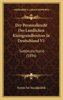 Personalkredit Des Landlichen Kleingrundbesitzes In Deutschland V1
