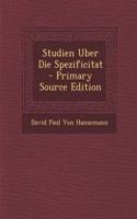 Studien Uber Die Spezificitat: (German)