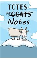 Totes My (Goats) Notes Journal