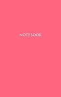 Notebook: Hand Writing Notebook - Small (5 x 8) inches) - 110 Numbered Pages - Pink Softcover