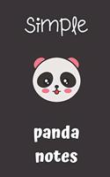 Simple Panda Notes