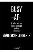 Kalender 2020 für Englisch-Lehrer / Englisch-Lehrerin: Wochenplaner / Tagebuch / Journal für das ganze Jahr: Platz für Notizen, Planung / Planungen / Planer, Erinnerungen und Sprüche