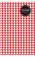 Pyramid Lifestyle Journal, Creative, Write-in Notebook, Dotted Lines, Wide Ruled, Medium Size (A5), 6 x 9 Inch (Red)