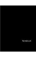 Notebook: Large Black Composition Notebook