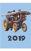 2019: Traction Engine Weekly Planner /Diary/Engagement Book. This 12 Month Diary Contains a Week Per Page Including Weekly To-Do Lists Plus 2019 Personal Goals, Pages for Your Own Notes, Inspirational Quotes, Contacts Lists and a Calendar