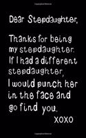 Dear Stepdaughter, Thanks for being my Stepdaughter