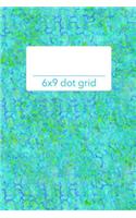 6x9 Dot Grid: Green Groovy Colorful Cover Sketch Book Planner Organizer with Dot Grid Pages!