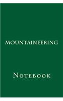 Mountaineering: Notebook