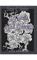 Shape & Shadow Grayscale Adult Coloring