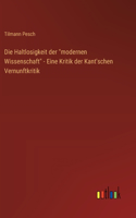 Haltlosigkeit der 