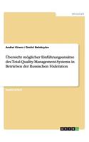 Übersicht möglicher Einführungsansätze des Total-Quality-Management-Systems in Betrieben der Russischen Föderation