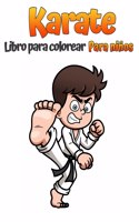 Libro para colorear de karate para ninos