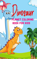 Dinosaur Planet Coloring Book For Kids