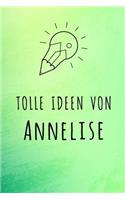 Tolle Ideen von Annelise: Liniertes Notizbuch für deinen Vornamen