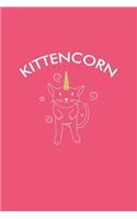 Kittencorn: Lined Journal - Kittencorn Cat Unicorn Cute Funny Kitty Cat Moms Girls Gift - Pink Ruled Diary, Prayer, Gratitude, Writing, Travel, Notebook For Men