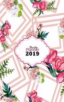 Daily Planner 2019: Full Year Daily Planner January - December 2019 Beautiful Floral Design Cover Paperback 8.5 X 11