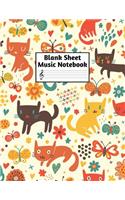 Blank Sheet Music Notebook