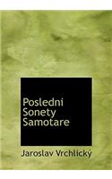 Posledni Sonety Samotare