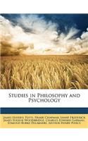 Studies in Philosophy and Psychology