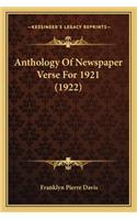 Anthology Of Newspaper Verse For 1921 (1922)