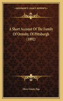 A Short Account Of The Family Of Ormsby, Of Pittsburgh (1892)