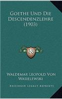 Goethe Und Die Descendenzlehre (1903)