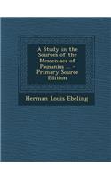A Study in the Sources of the Messeniaca of Pausanias ...
