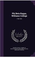 Phi Beta Kappa, Williams College
