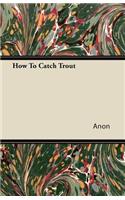How To Catch Trout