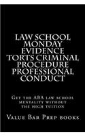 Law School Monday Evidence Torts Criminal Procedure Professional Conduct: Get the ABA law school mentality without the high tuition