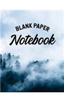 Blank Paper Notebook: Blank Doodle Draw Sketch Book