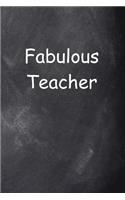 Fabulous Teacher Journal Chalkboard Design