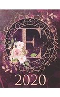 2020 Weekly Planner - Monogram Initial 