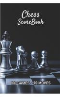 Chess Scorebook - 100 Games - 90 moves