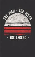 The Man The Myth The Legend: Poland Flag Sunset Personalized Gift Idea for Polish Coworker Friend or Boss Planner Daily Weekly Monthly Undated Calendar Organizer Journal