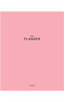 Undated Pink Planner: A Truly Feminine Tone- 12 Month - 1 Year No Date Daily Weekly Monthly Business Journal- Calendar Organizer with To-Do List, Goals Planning, Schedule