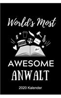 World's Most Awesome Anwalt 2020 Kalender