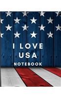 I Love USA Notebook