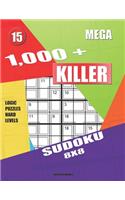 1,000 + Mega sudoku killer 8x8: Logic puzzles hard levels