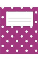 Purple Composition Notebook: Wide Ruled Notebook Lined School Journal - 110 Pages - 7.5 x 9.25" - Children Kids Girls Boys Teens Women Wide Ruled School Composition Books