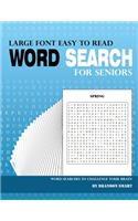 Large Font Easy to Read Word Search for Seniors